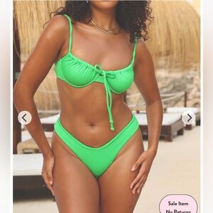 NWT Kulani Kinis peppermint rib bikini